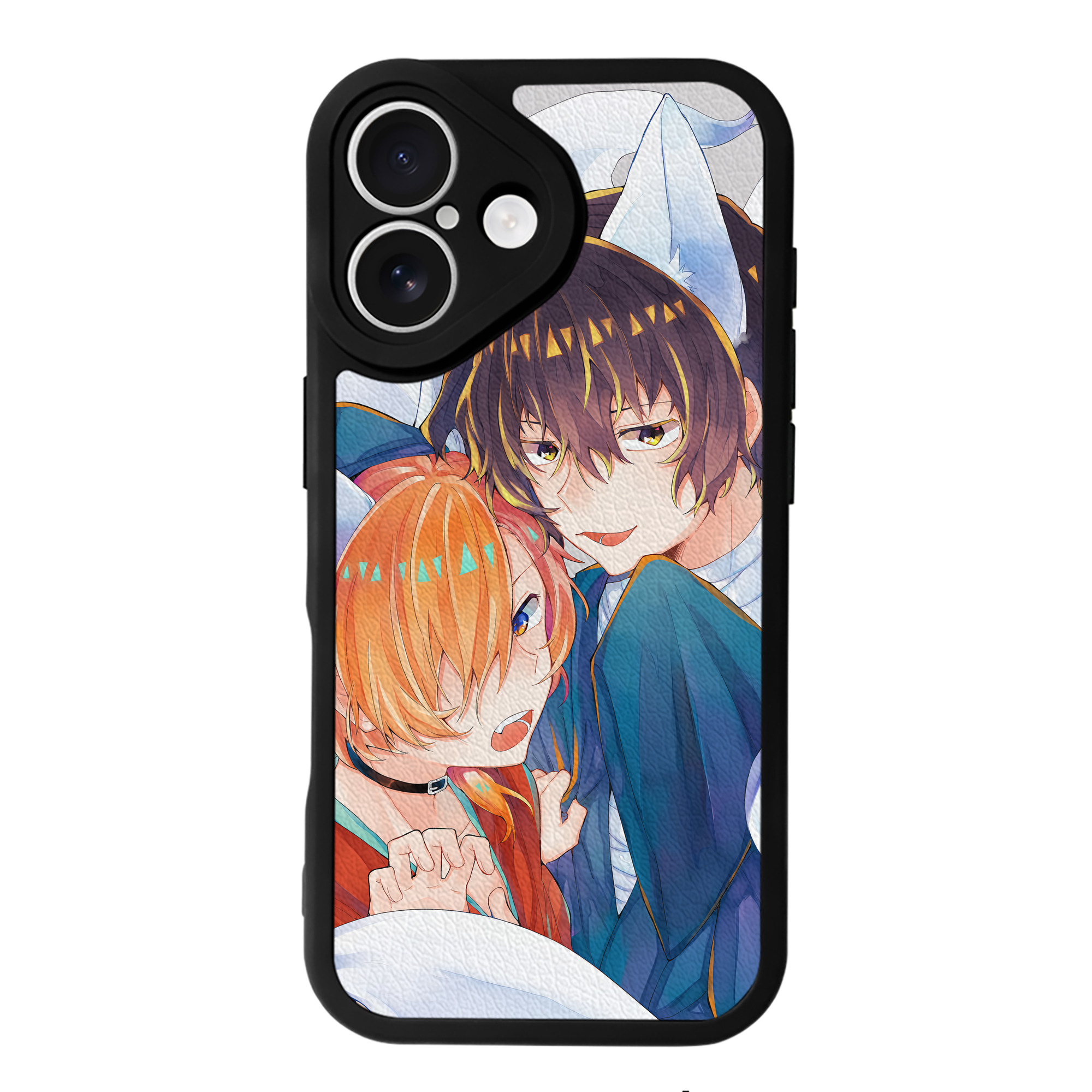 （画像用） 文豪ストレイドッグス Bungo Stray Dogs 【iPhone 16シリーズ対応】シリコンスマホケース（レザー調） 材質：シリコン